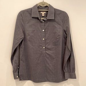 J. Crew popover chambray lightweight shirt